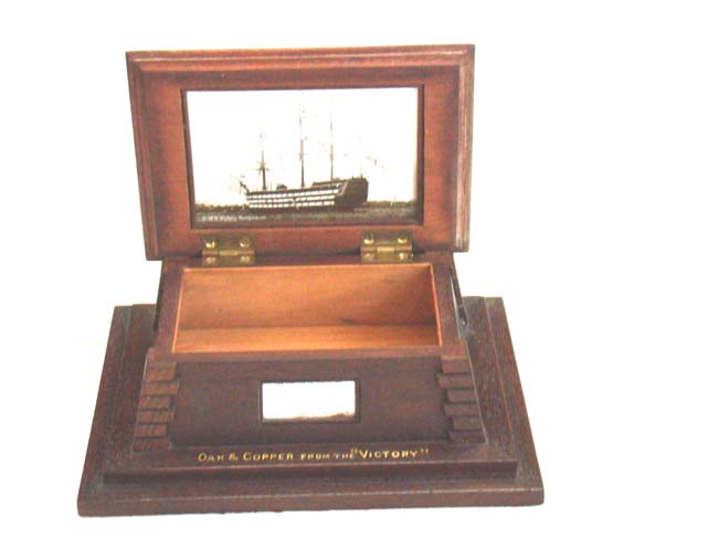 A large Relic made from Wood and Copper taken from Admiral Nelson's Flagship VICTORY — image 2
